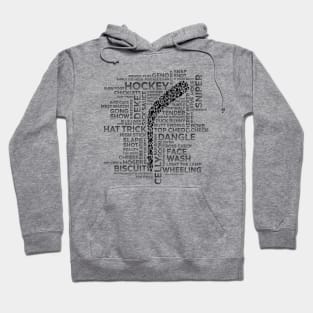 Hockey Players Stick & Slang Hoodie